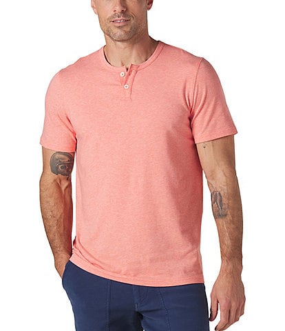 The Normal Brand Modern Fit Puremeso Weekend Short Sleeve Henley Shirt