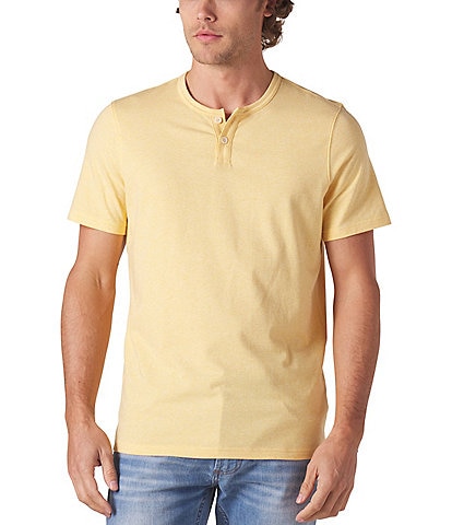 The Normal Brand Modern Fit Puremeso Weekend Short Sleeve Henley Shirt