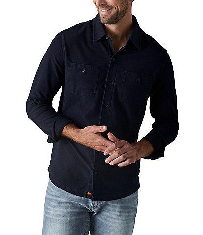 The Normal Brand Sequoia Jacquard Long Sleeve Woven Shirt