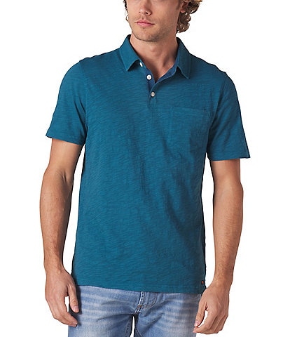 The Normal Brand Vintage Slub Short-Sleeve Polo Shirt