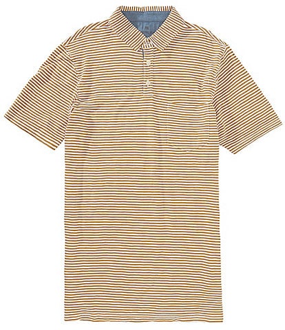 The Normal Brand Vintage Slub Short-Sleeve Polo Shirt