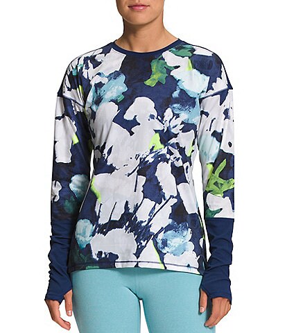 The North Face Abstract Floral Print Dawndream Long Sleeve Top