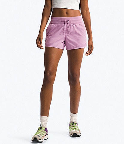 The North Face Aphrodite Herringbone Stretch Woven Wide Elastic Drawstring Waist Pocketed Shorts