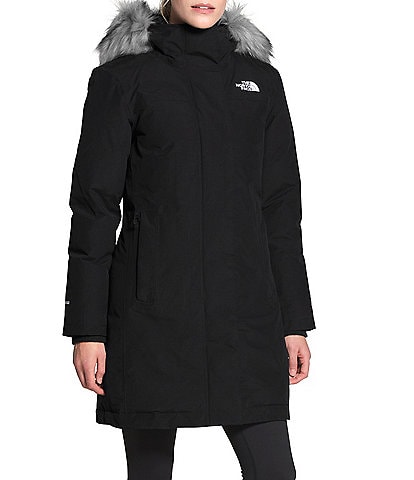 The North Face Arctic Faux Fur Trim Long Sleeve Waterproof Hooded Parka
