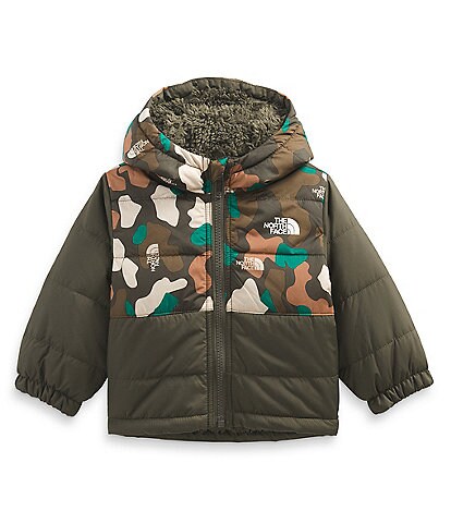 The North Face Baby 3-24 Months Quilted Mount Chimbo Reversible Fleece Full-Zip Hooded Jacket