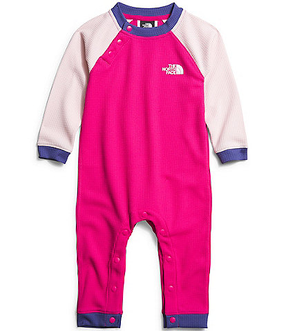 The North Face Baby Girls Newborn-24 Months Long Sleeve Waffle Baselayer Coveralls