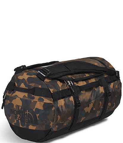 The North Face Base 50L Camp Utility Brown Camo Texture Print Duffle Bag