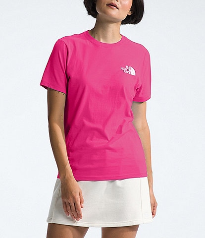 The North Face Box Logo Crew Neck Short Sleeve Standard Fit Tee Shirt