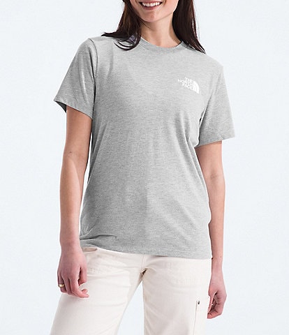 The North Face Box Logo Crew Neck Short Sleeve Standard Fit Tee Shirt