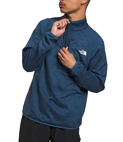 The North Face Canyonlands Long Sleeve Half-Zip Heathered Fleece Pullover