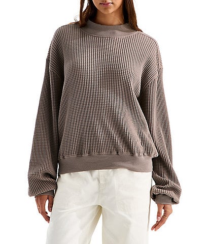 The North Face Chabot 2.0 Waffle Knit Mock Neck Rugged Utility Pullover