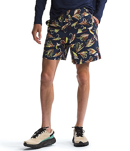 The North Face Class-V Pathfinder Hand Tied Fly Printed 7#double; Inseam Ripstop Shorts