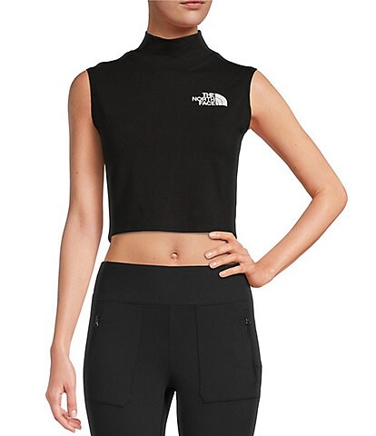 The North Face Coordinates Sleeveless Mock Neck Cropped Graphic Tank