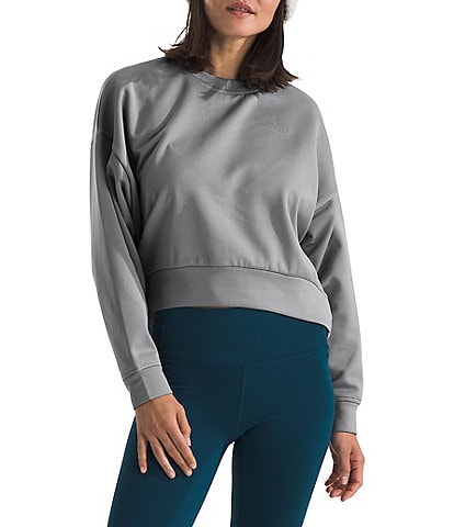 The North Face Cropped Crew Neckline Long Sleeve Pullover