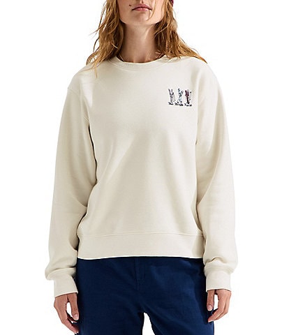 The North Face Essential Ski-Embroidered Crew Neck Relax Pullover Sweater