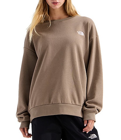 The North Face Evolution Embroidered Logo Crew Neck Long Sleeve Pullover