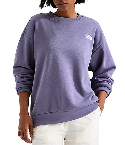 The North Face Evolution Embroidered Logo Crew Neck Long Sleeve Pullover