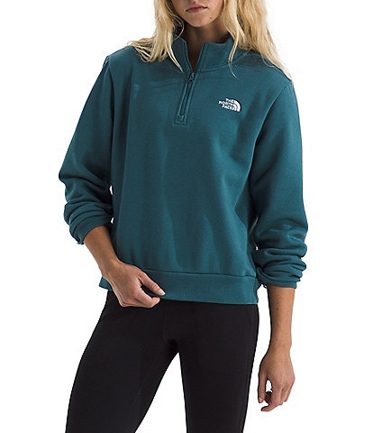 The North Face Evolution Half Zip Mock Stand Long Sleeve Pullover