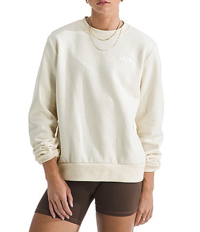 The North Face Evolution Simple Embroidered Logo Crew Neck Long Sleeve Pullover