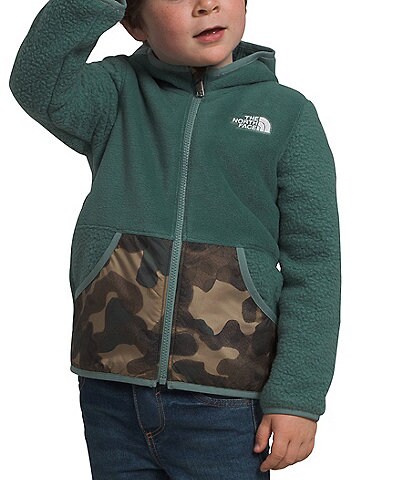 The North Face Little Boys 2T-7 Long Sleeve Color Block Fleece Hoodie