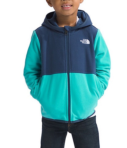 The North Face Little Kids 2T-7 Recycled Fleece Long Sleeve Glacier Full-Zip Hooded Jacket