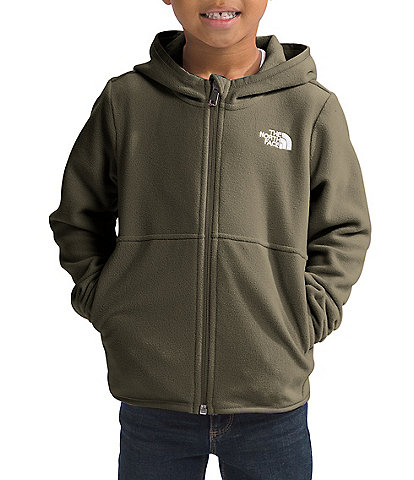 The North Face Little Kids 2T-7 Recycled Fleece Long Sleeve Glacier Full-Zip Hooded Jacket