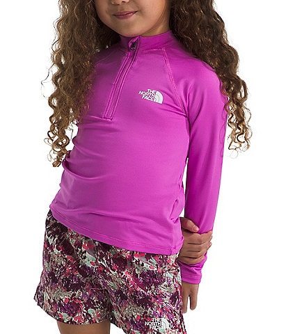 The North Face Little Girls 2T-7 Long Sleeve Amphibious Sun T-Shirt & Shorts Set