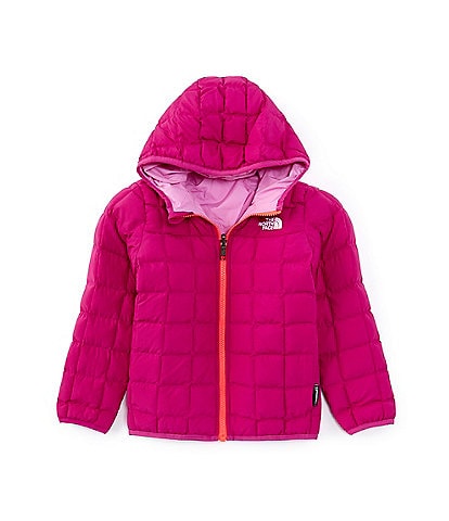 The North Face Little Girls 2T-7 Long Sleeve Reversible ThermoBall Hooded Jacket