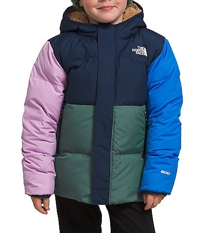 The North Face Little/Big Girls 2T-7 Long Sleeve North Down Colorblock Hooded Jacket