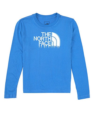 The North Face Little/Big Boys 5-20 Long Sleeve Pullover Dripping Logo T-Shirt
