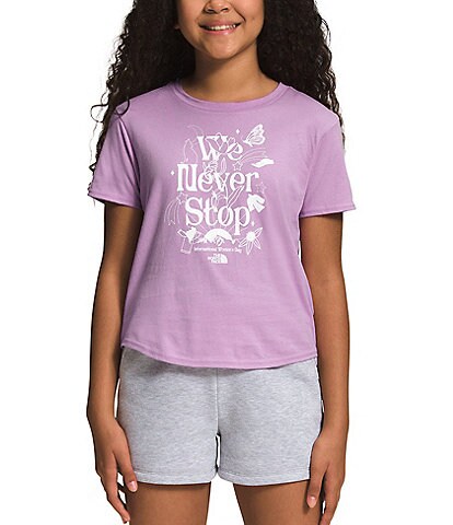 The North Face Little/Big Girls 5-18 We Never Stop Short-Sleeve Graphic Tee