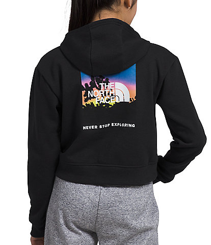 The North Face Little/Big Girls 6-16 Long Sleeve Back Logo Pullover Hoodie