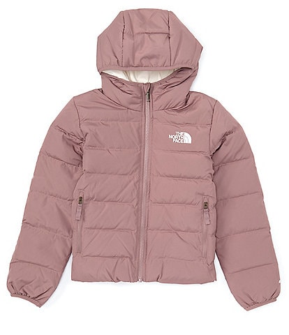 The North Face Little/Big Girls 6-16 Long Sleeve Reversible Solid Hooded Down Puffer Jacket