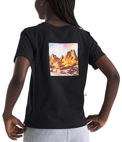 The North Face Little/Big Girls 6-16 Short Sleeve Black Mountain T-Shirt