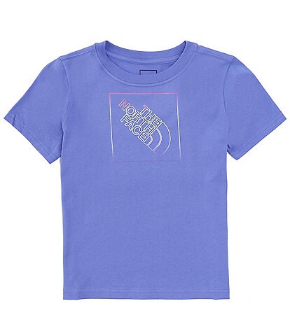The North Face Little/Big Girls 6-16 Short Sleeve Blue Dome Logo T-Shirt