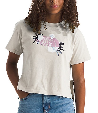 The North Face Little/Big Girls 6-16 Short Sleeve Winter Flowers Graphic T-Shirt