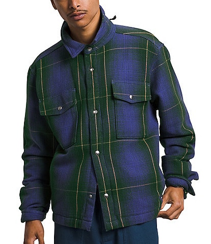The North Face Long Sleeve Valley Plaid Twill Utility Shirt Jacket