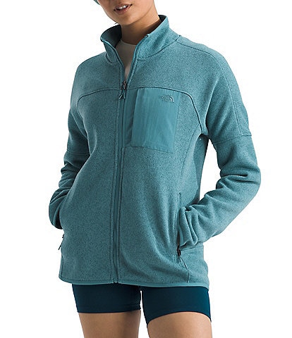 The North Face Long Sleeve Zip Front Fleece Jacket