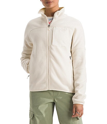 The North Face Long Sleeve Zip Front Fleece Jacket