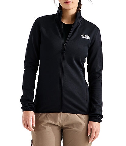  Mistyescape Fleece Double Layer Stand Collar Zip Front Jacket