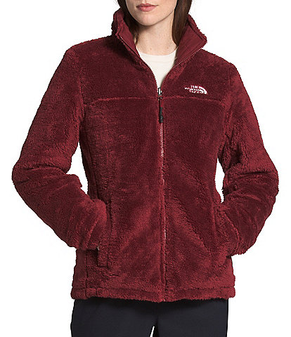 womens red north face coat