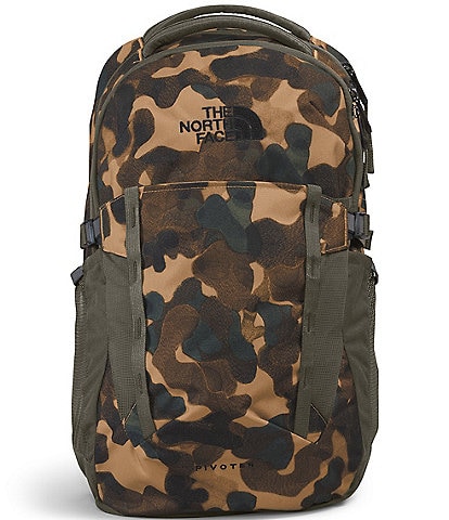Pivoter Utility Brown Camo Texture Print Backpack