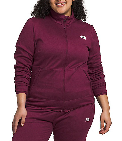 The North Face Plus Size Canyonland Fleece Zip Front Stand Collar Jacket