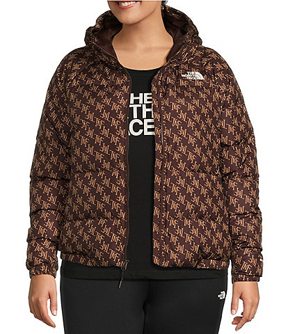 The North Face Plus Size Monogram Print Hydrenalite™ Down Jacket
