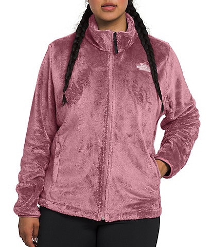 The North Face Plus Size Osito Silken Raschel Fleece Stand Collar Front Zip Jacket