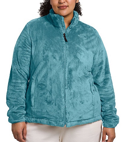 The North Face Plus Size Osito Silken Raschel Fleece Stand Collar Front Zip Jacket