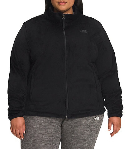 The North Face Plus Size Osito Silken Raschel Fleece Stand Collar Front Zip Jacket