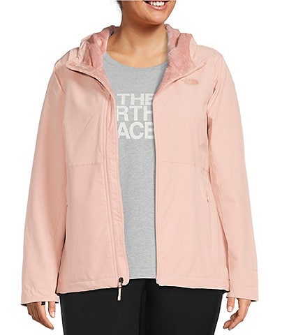 The North Face Plus Size Shelbe Long Sleeve WindWall™ Water Repellent Raschel Hooded Jacket