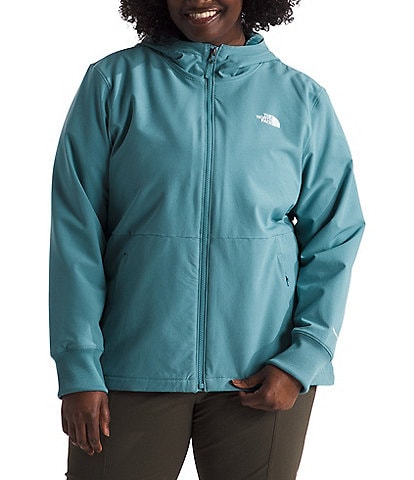 The North Face Plus Size Shelbe Raschel Soft Fleece Hoodie Neck Wind Resistant Front Zip Jacket