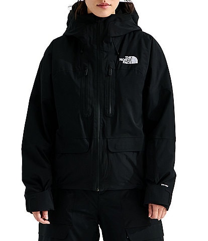 The North Face Powstar Attached Adjustable Hooded Chin Guard Zip Front Jacket